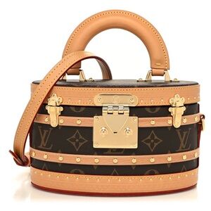 Louis Vuitton Brown Monogram ELLIS Trunk Top Handle Bag M24843
